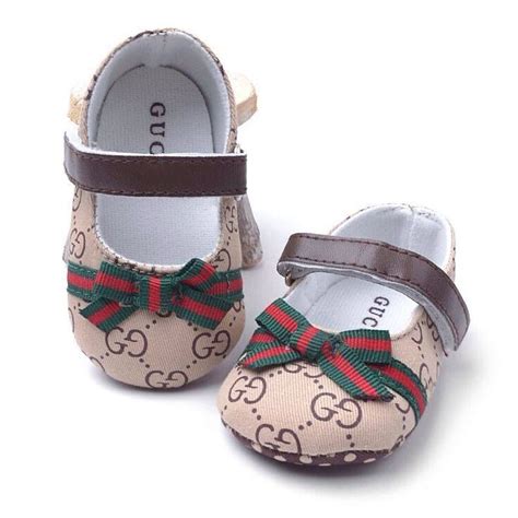 cute gucci slides|newborn baby girl gucci shoes.